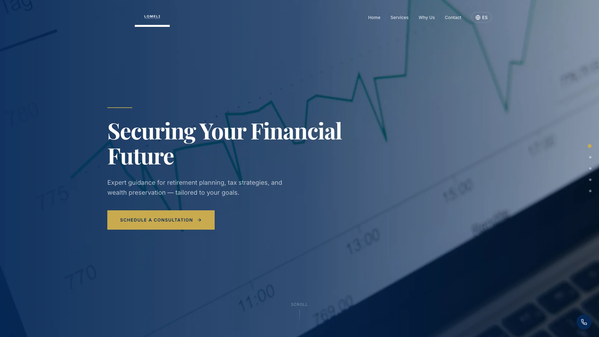 Lomeli Financial Group website designed by Smart Scale — Financial Services