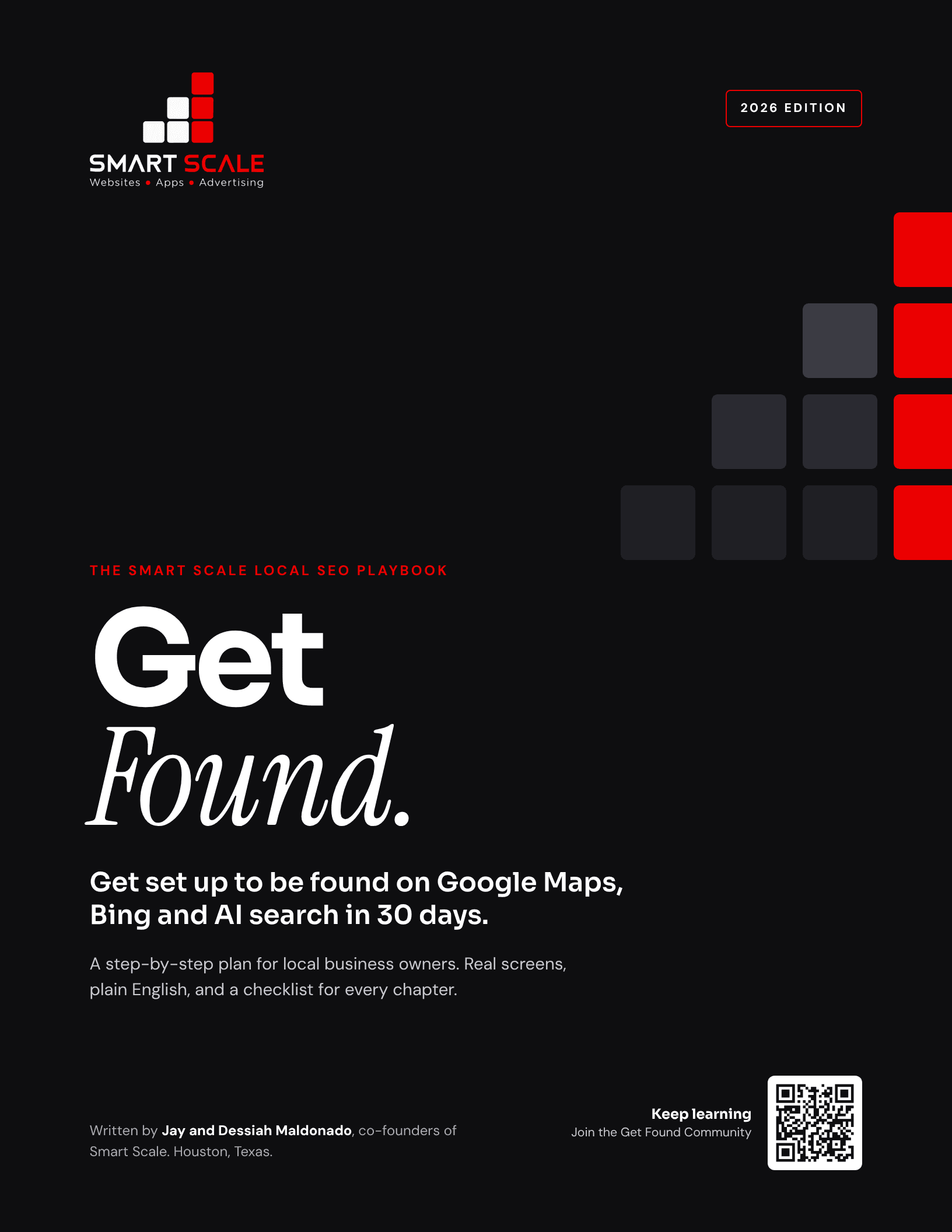 The cover of Get Found: The Smart Scale Local SEO Playbook